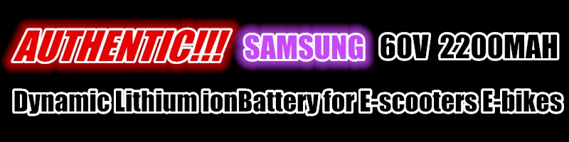 Для SAMSUNG 60 в динамический литий-ионный заряжаемый аккумулятор 2200 мАч для электрических unicycles, e-скутеров, электровелосипедов внешний аккумулятор