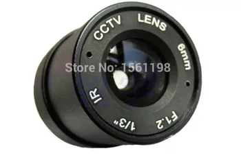 

6mm CCTV IR F1.2 metal Lens 1/3" format,, fixed Iris,manual focus CS Mount