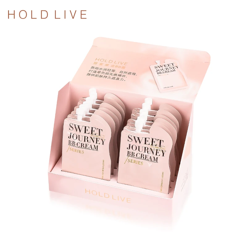 

New HOLD LIVE Sweet Journey Perfect Full Cover BB Cream SPF Korean Makeup Natural Oil Control Bright Face Concealer Makeup Base