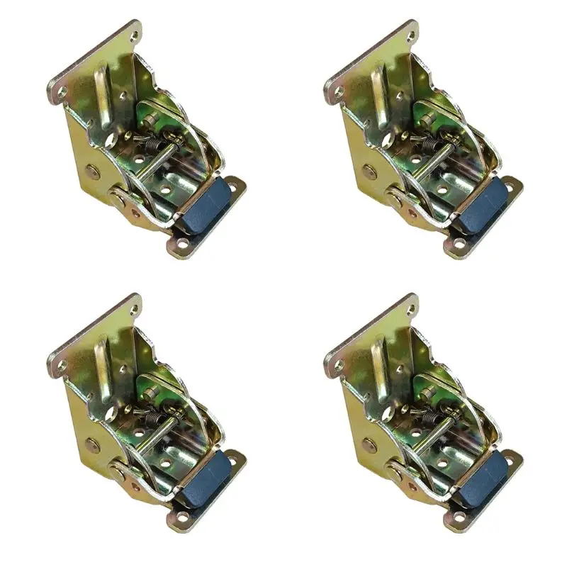 

4 Pack Lock Extension Table Bed Leg Feet Steel Folding Hinge Foldable Support Bracket Screw