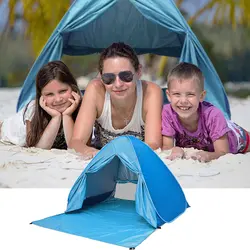 Пляжная уличная защищающая от УФ-излучения Пляжная палатка от солнца Pop Shelter Sun Автоматическая открытая мгновенная семейная туристическая