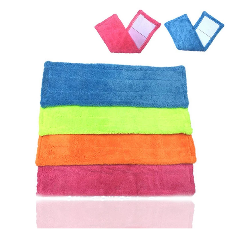 Microfibre Fabric Floor Flat Mops Replacement Pad Coral Velvet Mop