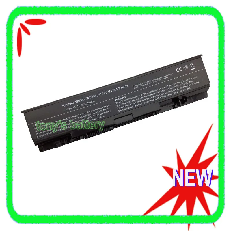 

5200mAh Battery for Dell Studio 1535 1536 1537 1555 1557 1558 PP39L MT264 MT276 KM904 WU946 WU960 KM958
