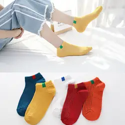 Мужские носки шлёпанцы для женщин для мужчин студентов обувь девочек удобные полосы хлопковые спортивные носки короткие мужские носки