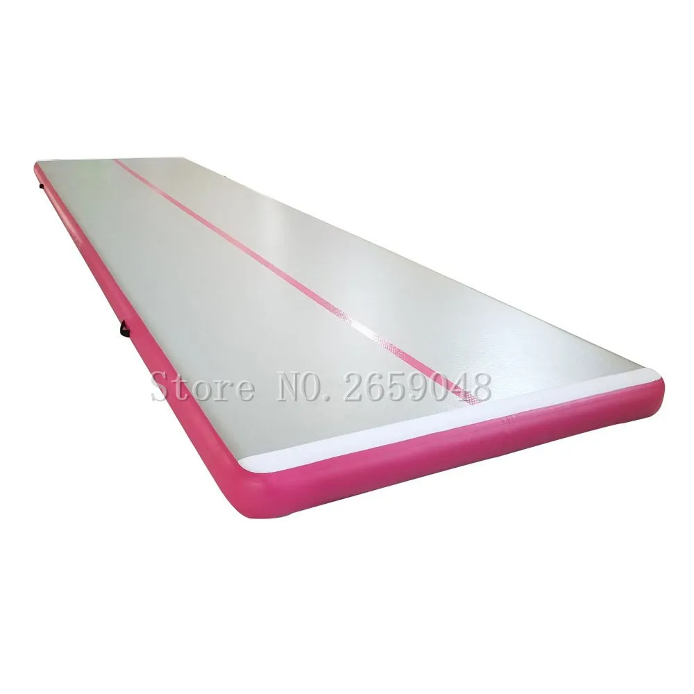 buy Free Shipping 4x1x0.1m Pink Inflatable Gymnastics Mattress Gym Tumble Airtrack Floor Tumbling Air Track