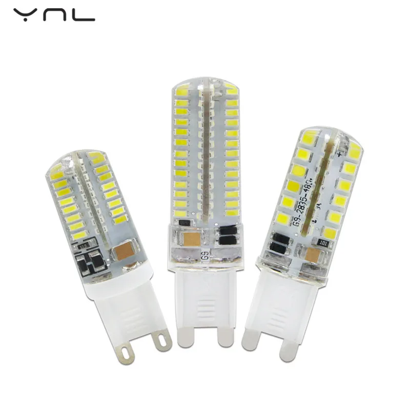 LED G9 220 в 240 В SMD 3014 кукурузная лампа 3 Вт 5 Супер яркая 360 градусов Замена 30