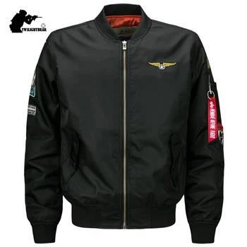 

Military Mens Jacket Stand Collar Fashion 6XL Male Air Force Pilot Jacket Coat Men Bomber Brand Casual Clothing Ourwear AF1616