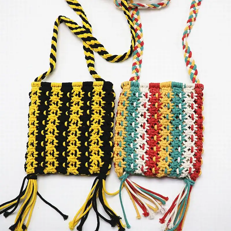 macrame shoulder bag