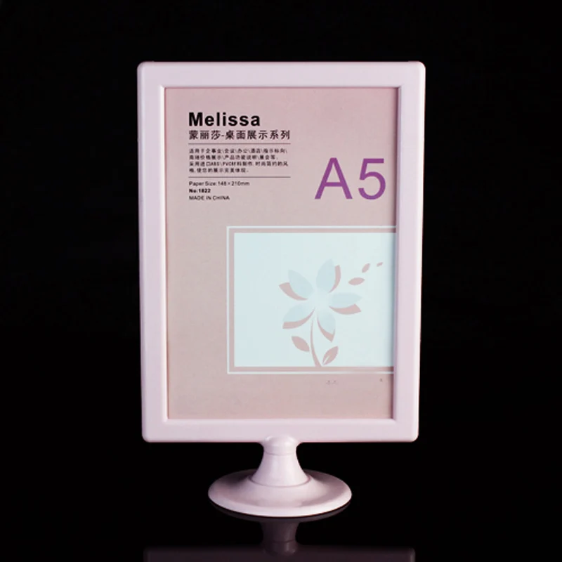 (10 units/pack) Plastic Desk Standing Tabletop Menu &amp Leaflet Holders ADS011 | Дом и сад