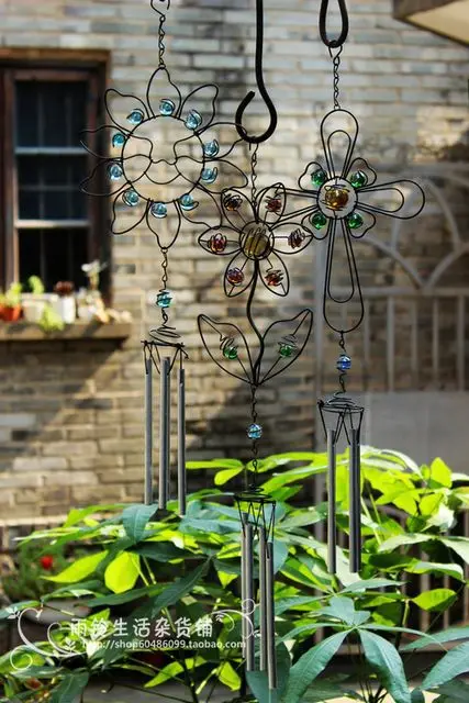 

Unique,ZAKKA grocery retro old wrought iron decorative ornaments Charm Campanula,garden supplies.Balcony, window,baby room deor