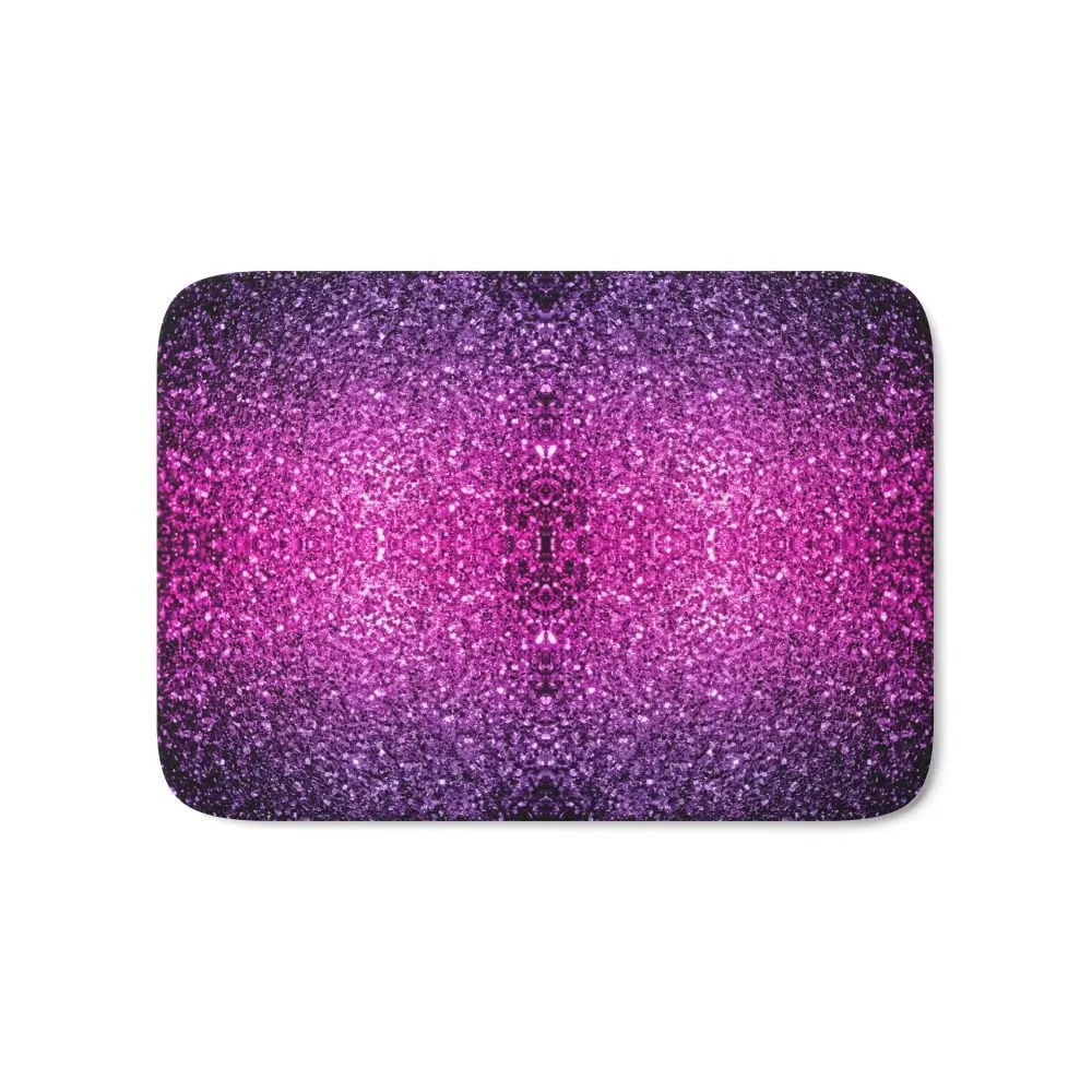 

Purple Pink Ombre Glitter Sparkles Bath Mat