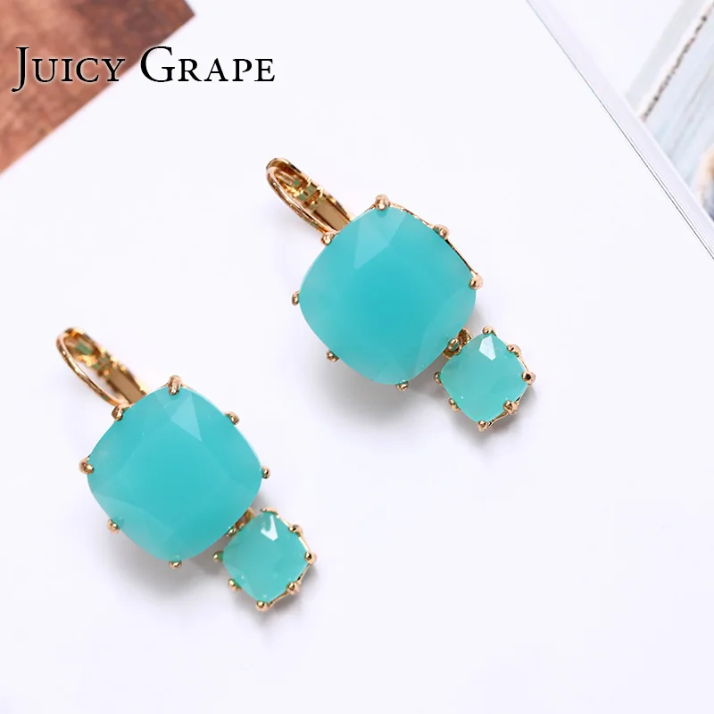 

Gorgeous Palace Series Crystal Enamel Glaze Earrings And Push Back Earring For Women