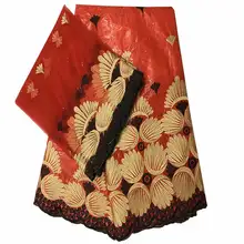 WX! Африканская кружевная ткань Базен Riche ткань дизайн вышитый Базен Riche с тюлевым кружевом Африканское кружево! J71031