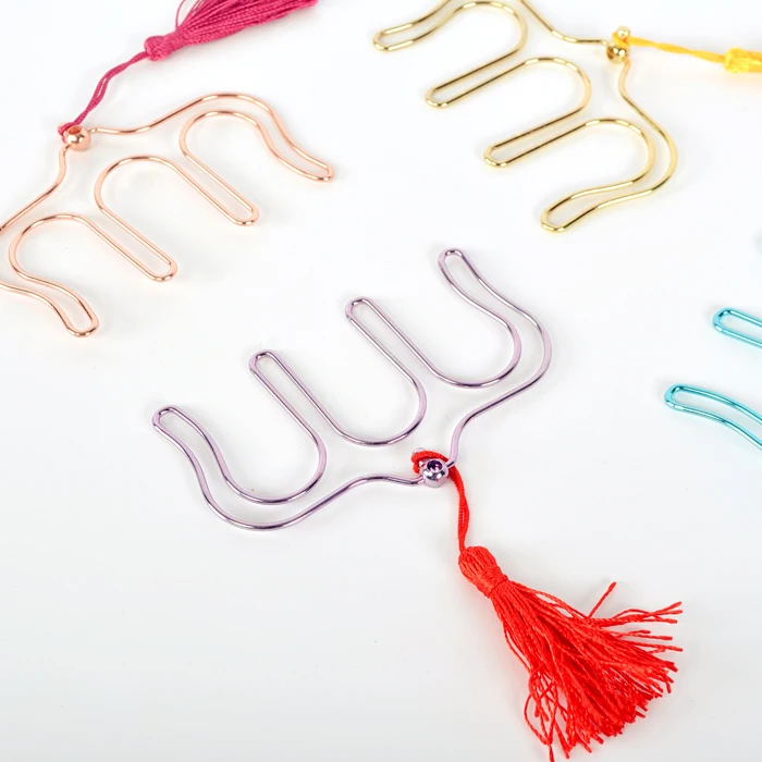 6pcs Novelty Plush Cute Kawaii Paper Binder Clips In Music Book Decorative Metal Paperclip Merchandise Display Office Organizer Office & School Supplies