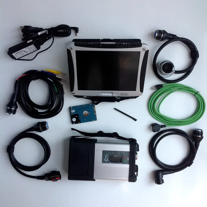 

Super MB Star C5 Diagnostic tool 2023.12 SD software in 90% New laptop CF19 i5 cpu installed well For mb car and truck diagnosis