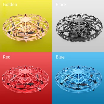 Anti-collision UFO Mini Drone Hand Flying Globe Quadcopter Hand Controlled Helicopter LED Induction Flying Ball Aircraft RC Toys 1