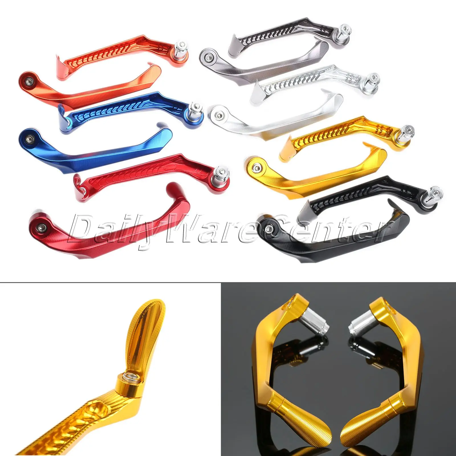 New Style 7/8" 22mm CNC Motorcycle Protector Universal Handlebar Brake Clutch Levers Protect Guard for HONDA KAWASAKI YAMAHA