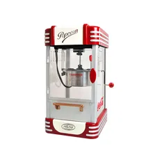 220V New Popcorn Machine Commercial Automatic Hand-Cranked Mini Small Children's Popcorn Maker Ball Type Household Bag Machine hand cranked dumpling machine