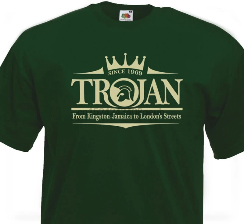 

T-SHIRT TROJAN - Rocksteady Ska Studio One Rude Boy Roots Skinhead Reggae 60's