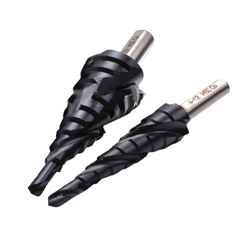 

3-flutes HSS With TIALN Coating Step Drill Bit Tool W/ Hex Shank 4-12/ 4-22