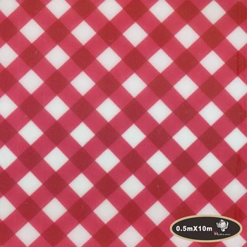 

Excellent quality red plaid hydrographic film water transfer printing film 50cm*10m aqua print HFP006-1