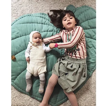 

95cm Baby Play Mats Toddler Toys Tree Leaf Geometry Carpet Baby Racing Game Crawling Blanket Children Room Decorations Pad Mats