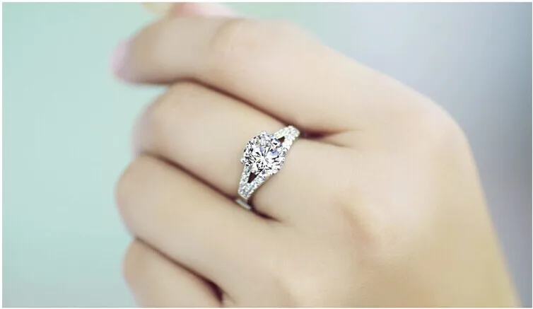 Классическое Обручальное кольцо sona 2 karat для женщин ALW1909|finger ring|engagement ringthe ring |