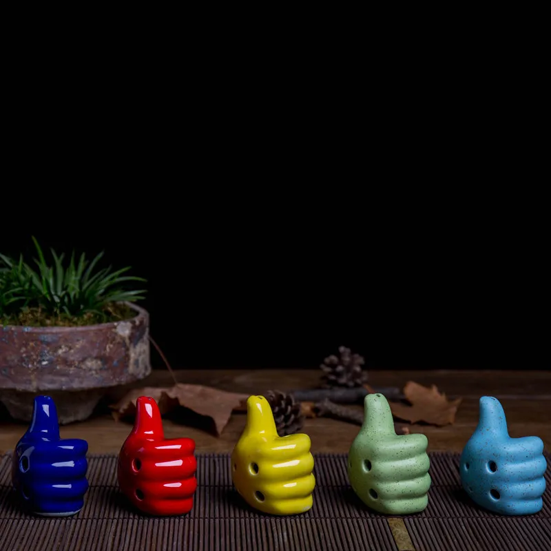 

6 hole ocarina wholesale cartoon Ocarina alto C beginners fist character modelling process