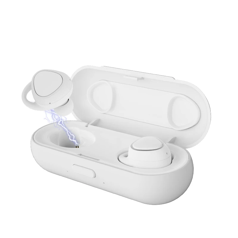 white TWS беспроводные наушники Bluetooth 3D стерео звук наушники Мини водонепроницаемая Спортивная гарнитура с зарядным устройством для samsung Xiaomi - Цвет: white