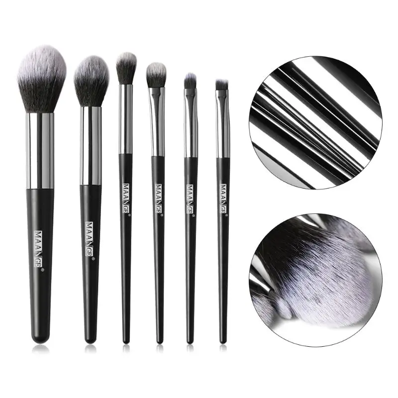 

6Pcs Professional Eyeshadow Makeup Brush Set Powder Foundation Eyeliner Brushes Set