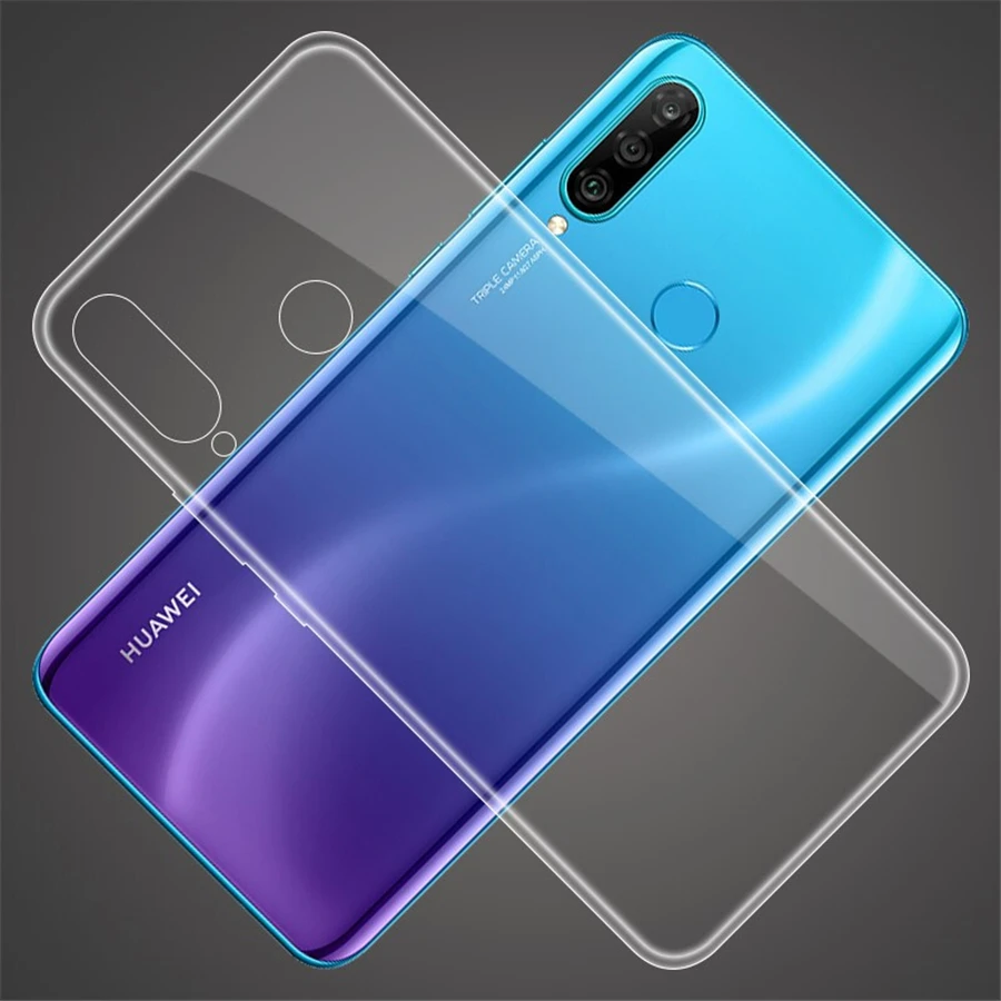 Чехол из ТПУ для Huawei P30 P20 Pro силиконовый защитный мягкий прозрачный чехол P Smart Plus Y6