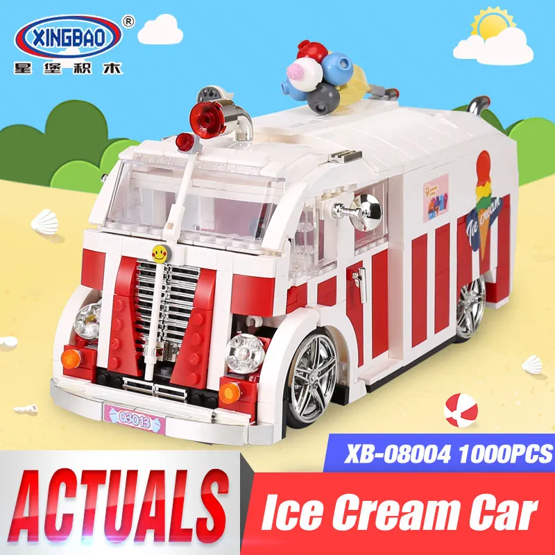 

Xingbao 08004 New Technic Series The Ice Cream Car Set Building Blocks Bricks LegoINGys Children Educational Bricks Toys Gifts