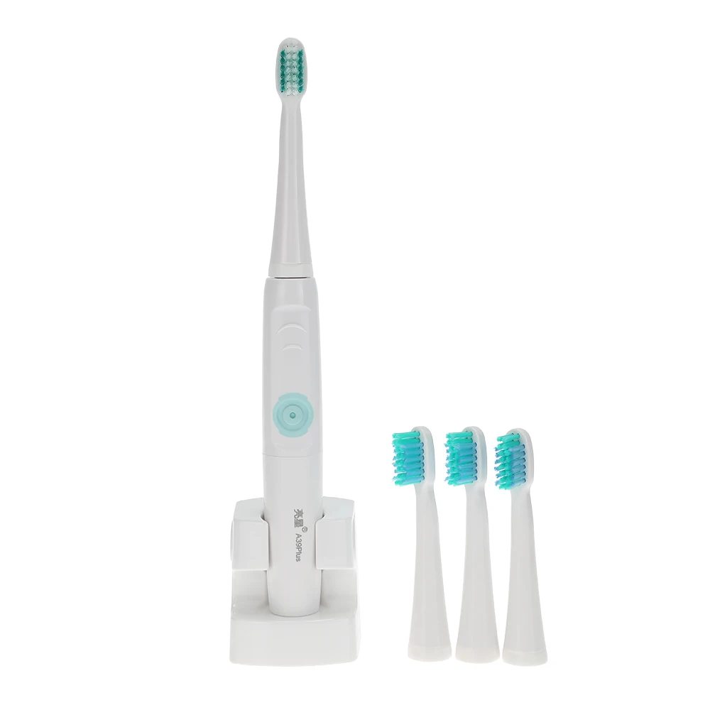 

Rotating Electric Toothbrush Battery Operated with Brush Heads Oral Hygiene Health Products No Rechargeable Sonic Toothbrush