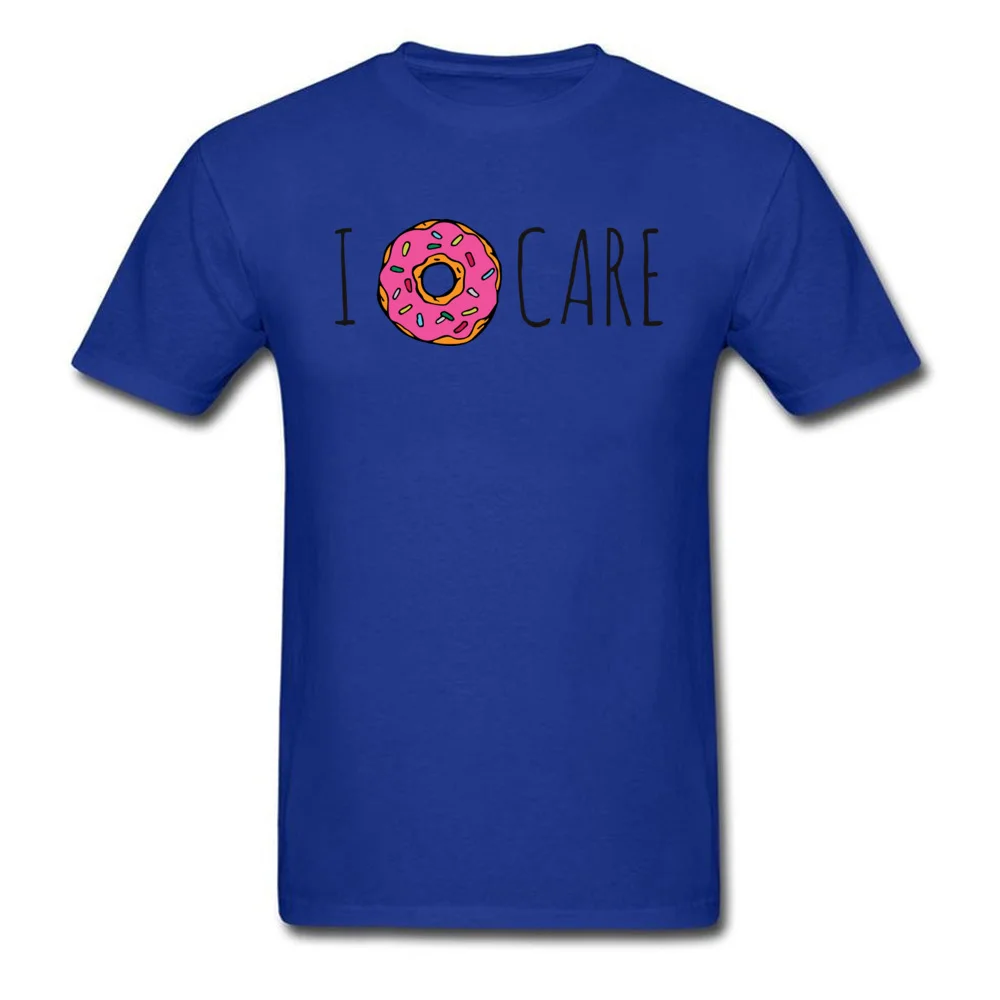 Personalized I Doughnut Care Men T-Shirt 2018 Hot Sale VALENTINE DAY Short Sleeve Round Neck 100% Cotton Tees Tops & Tees I Doughnut Care blue
