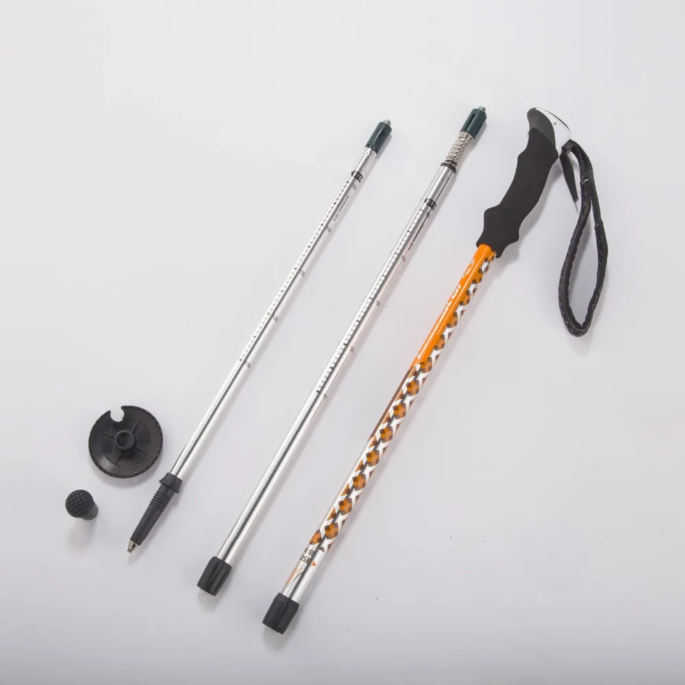 Nordic Walking Stick Adjustable 3 Section Telescopic Aluminum Alloy Hiking walking Sticks