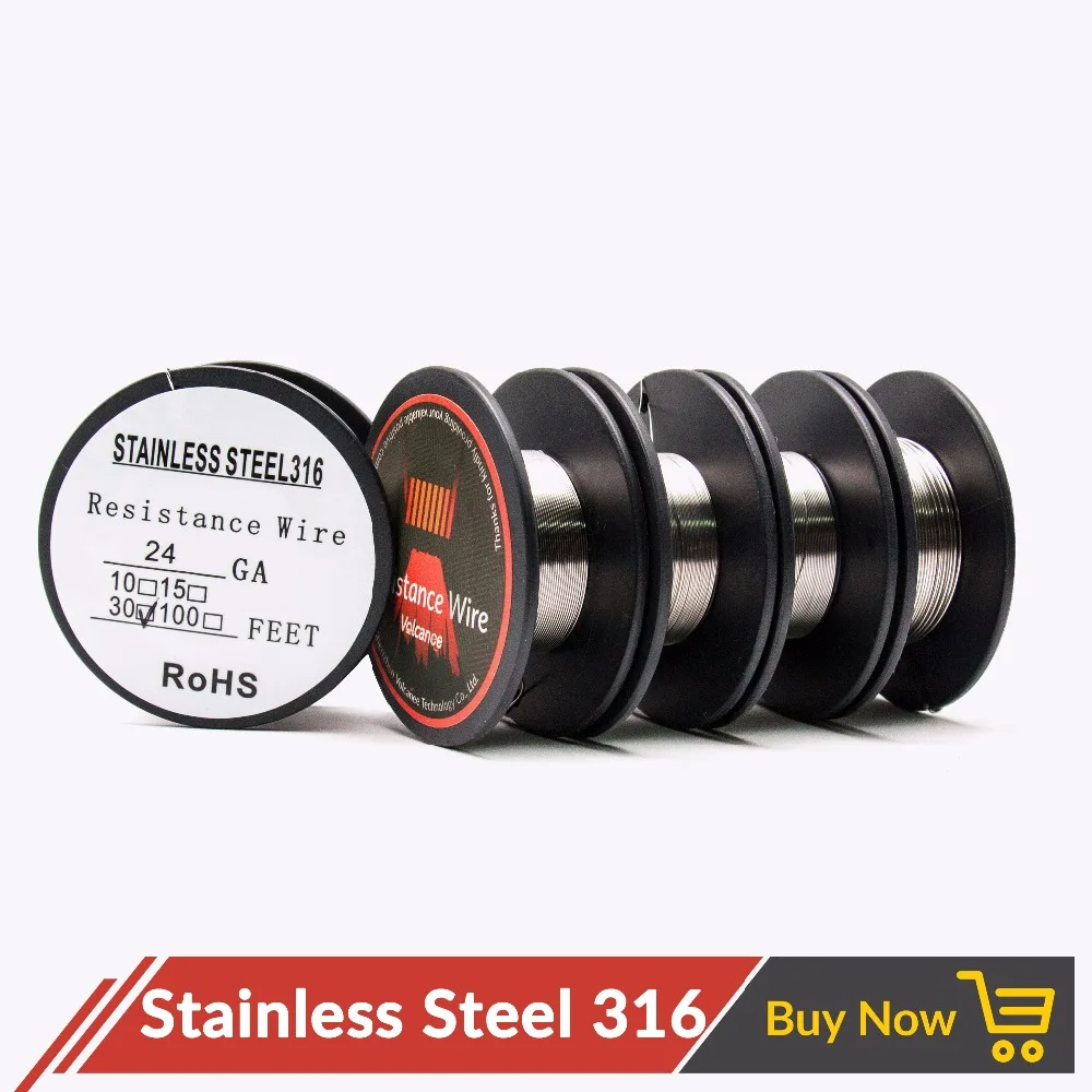 10 м/рулон термокатушка из нержавеющей стали 22/24/26/28/30/32GA|ss316l wire|heating coilstainless steel wire