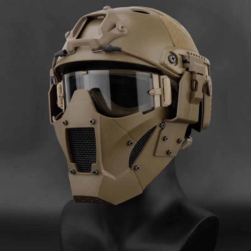 2022 New Tactical Airsoft Paintball Iron Warrior Half Face  