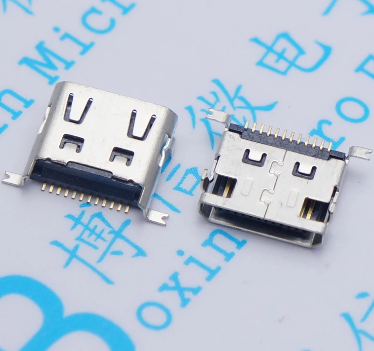 12 p female mobile phone jack USB mobile phones accessories USB data interface 12pinsin