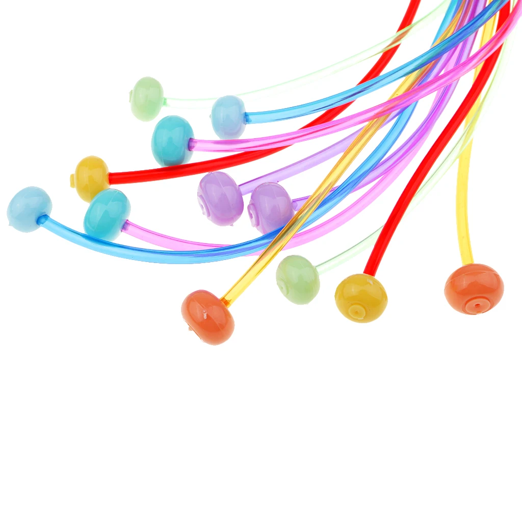 12pcs Plastic Flexible Afghan Tunisian Crochet Hooks Weave Needles 3.5-12mm