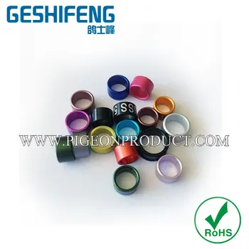 

4mm/4.5mm love y bird fot ring, aluminium ring with personalized design