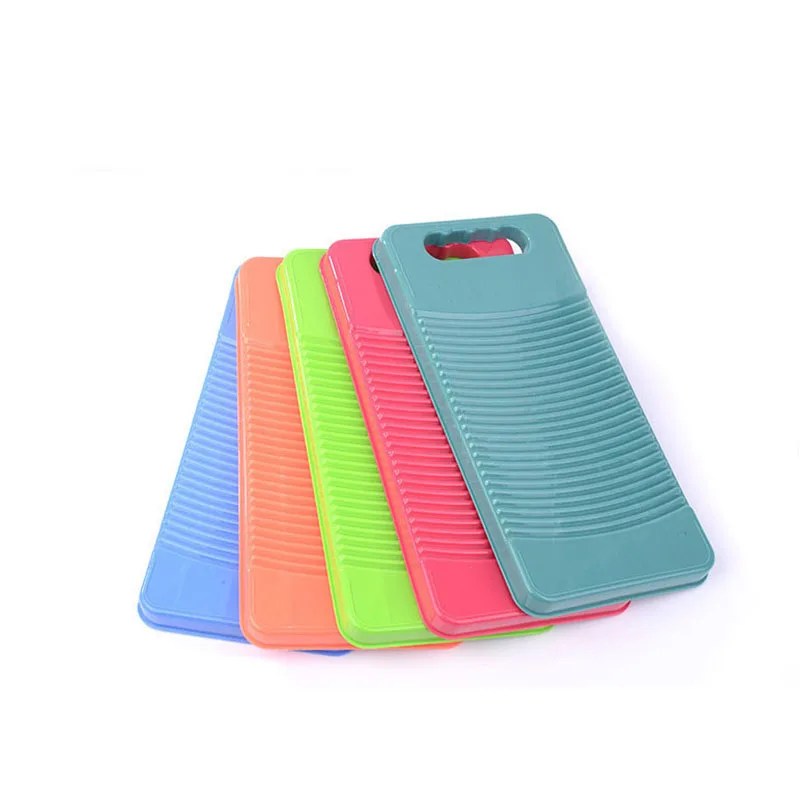 

High Quality Color Plastic Hanging Non-slip Mini-washing Plate Household Bathroom Wash Plate Hand Clean Washboard 33.5*16.3cm