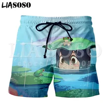 LIASOSO, 3d принт, унисекс, аниме, Boku no Hero Academy, мужские шорты, пляжные повседневные шорты, My Hero Academy izku, пляжные шорты, X0724