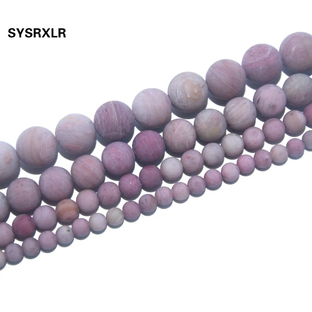 

Free Shipping Dull Polish Natural Stone Pink Rhodochrosite Round Beads For Jewelry Making DIY Bracelet Necklace 4/6/8/10 MM