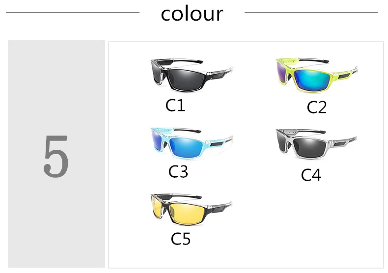 2019 new polarized men's sunglasses UV400 anti-radiation square frame ladies sunglasses fashion brand sports driving sunglasses (4)