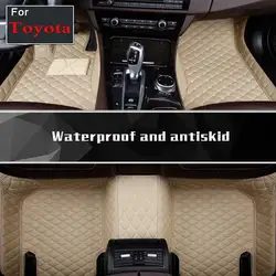 Автомобильные коврики для Toyota Highlander Sienna Verso защитить автомобиль чистке Водонепроницаемый кожа Коврики авто интерьер