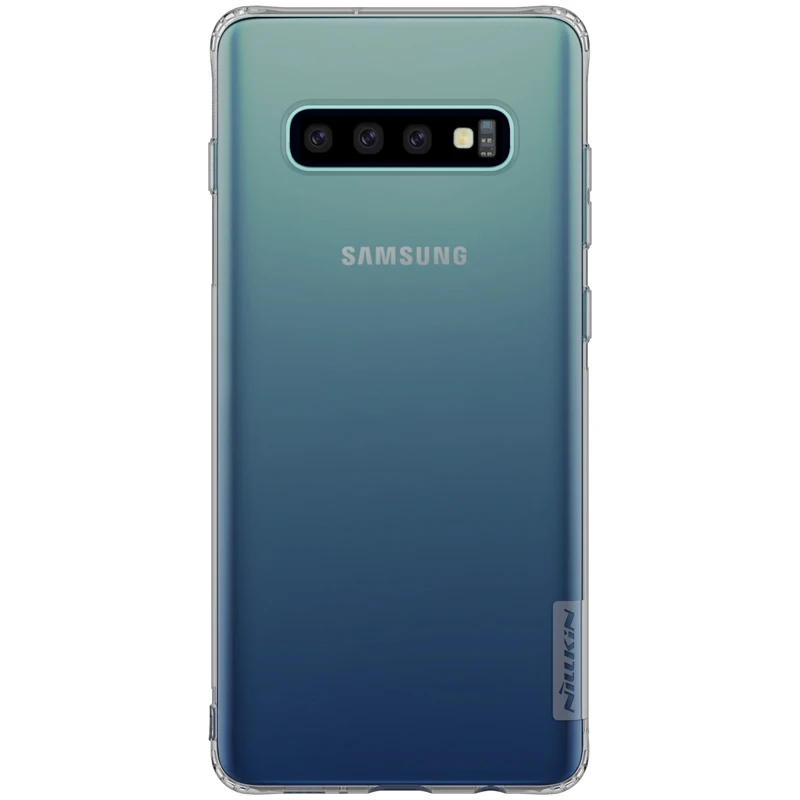Transparent Gray Nillkin Прозрачный чехол для samsung Galaxy S10 S10e противоударный чехол-бампер для Galaxy S10 Plus тонкий ТПУ защитный чехол S10 - Цвет: Transparent Gray