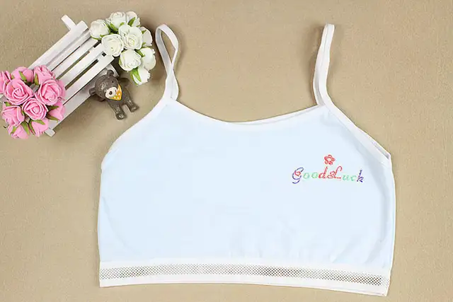 Soft Cotton Tee Training Bras Girls Without Underwear Pleasure
