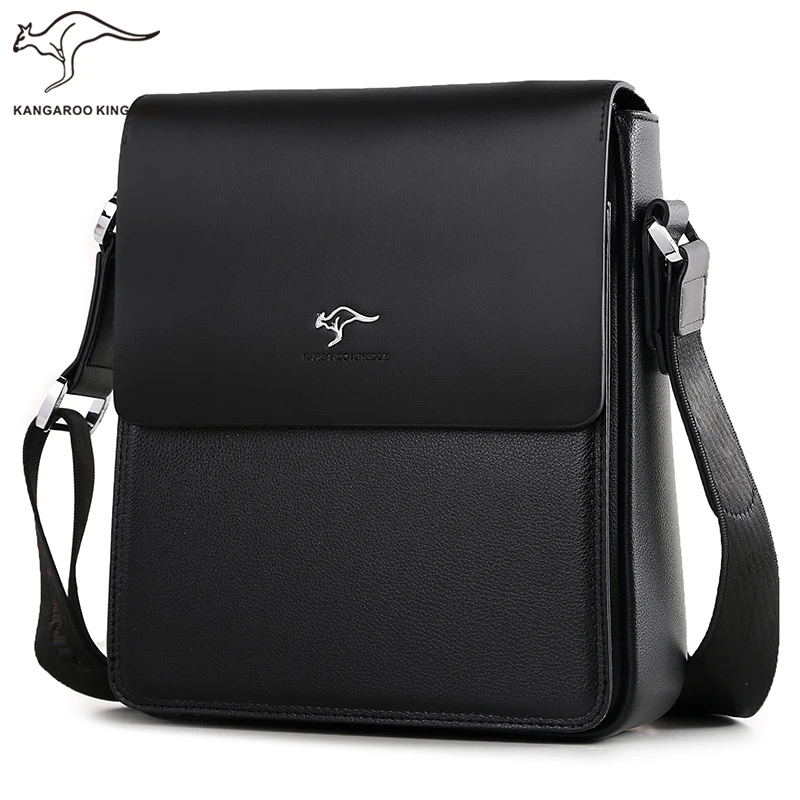Kangaroo Kingdom Luxury Brand Men Bag Split Leather Business Casual Male Crossbody Shoulder Messenger Bags kangaroo kingdom fashion luxury men bag split leather business male crossbody shoulder messenger bags brand