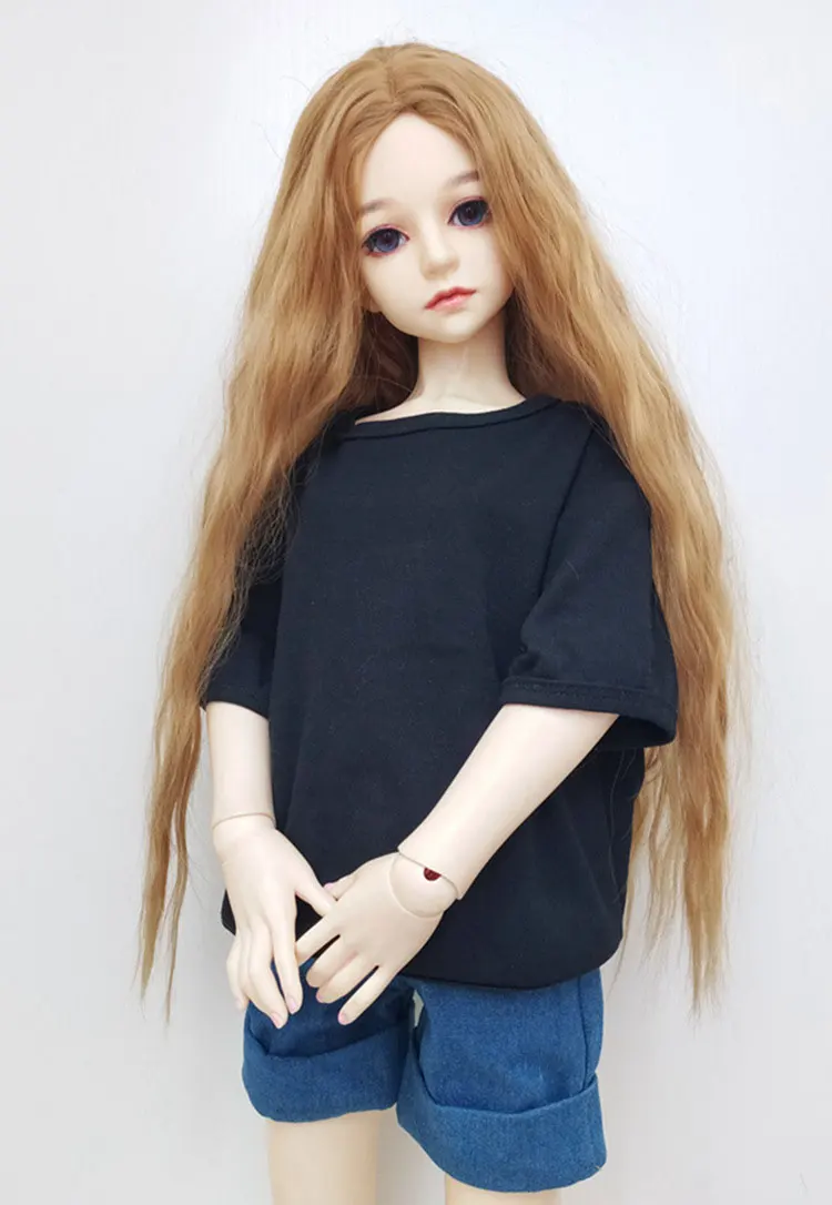 Кукла Одежда хлопок футболка платье аксессуары для 1/6 1/3 1/4 BJD пальто для куклы Подарки для детей - Цвет: 8 only T-shirt