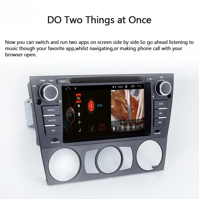 Cheap Xonrich 1 Din Android 9.0 Car DVD Player AutoRadio For BMW E90/E91/E92/E93 Multimedia 3 Series GPS Navigation Screen 2+32GB Wifi 4